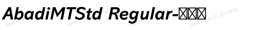 AbadiMTStd Regular字体转换